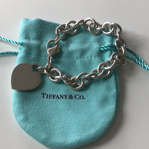 Tiffany & Co. Jewelry - Tiffany & Co Heart Tag Charm Bracelet